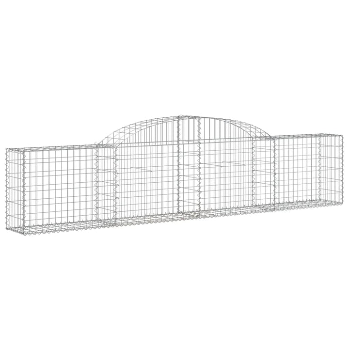 buede gabionkurve 5 stk. 300x30x60/80 cm galvaniseret jern