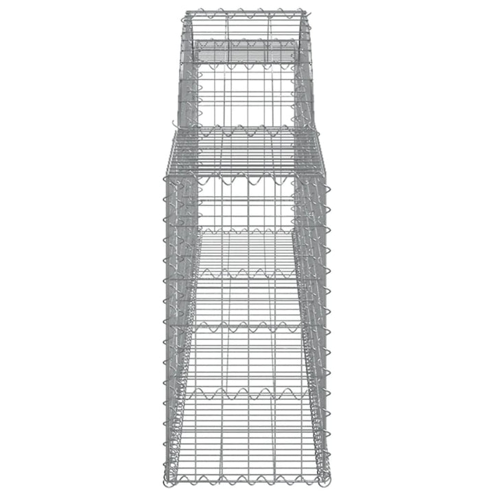 buede gabionkurve 10 stk. 300x30x60/80 cm galvaniseret jern