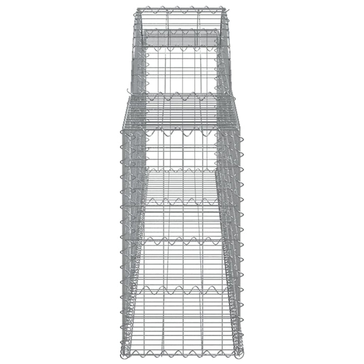 buede gabionkurve 11 stk. 300x30x60/80 cm galvaniseret jern