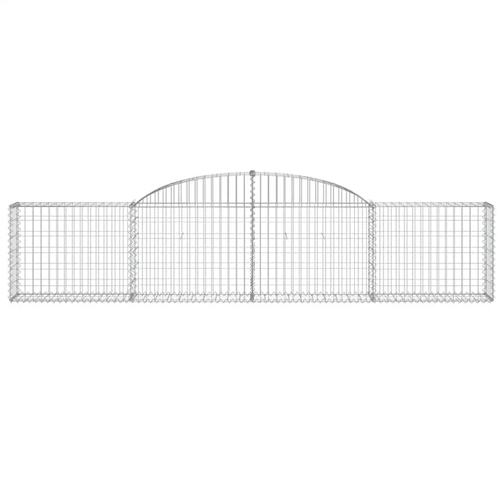 buede gabionkurve 13 stk. 300x30x60/80 cm galvaniseret jern