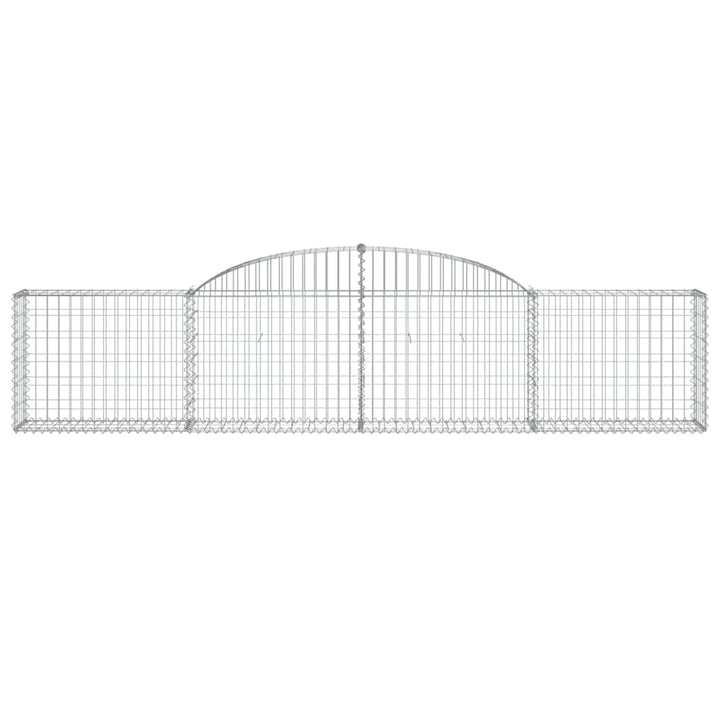 buede gabionkurve 17 stk. 300x30x60/80 cm galvaniseret jern