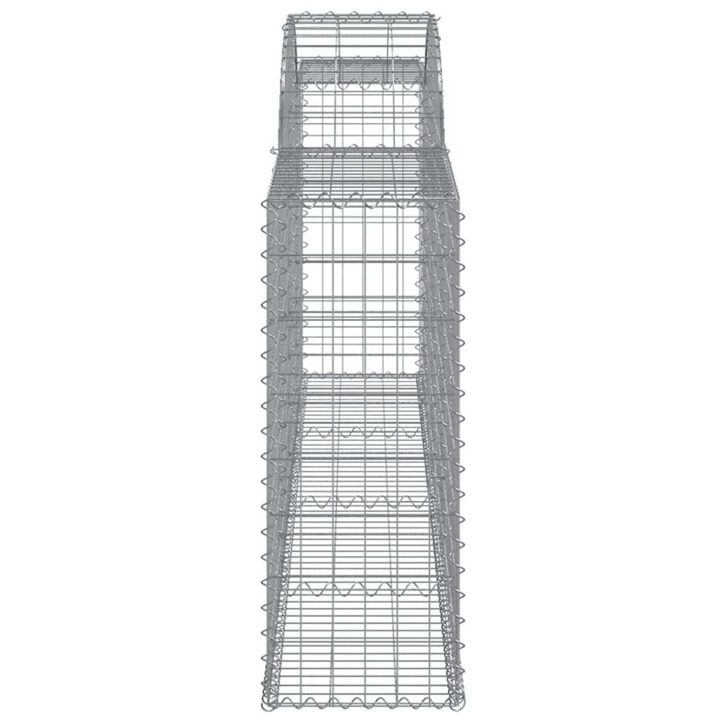 buede gabionkurve 3 stk. 300x30x80/100 cm galvaniseret jern