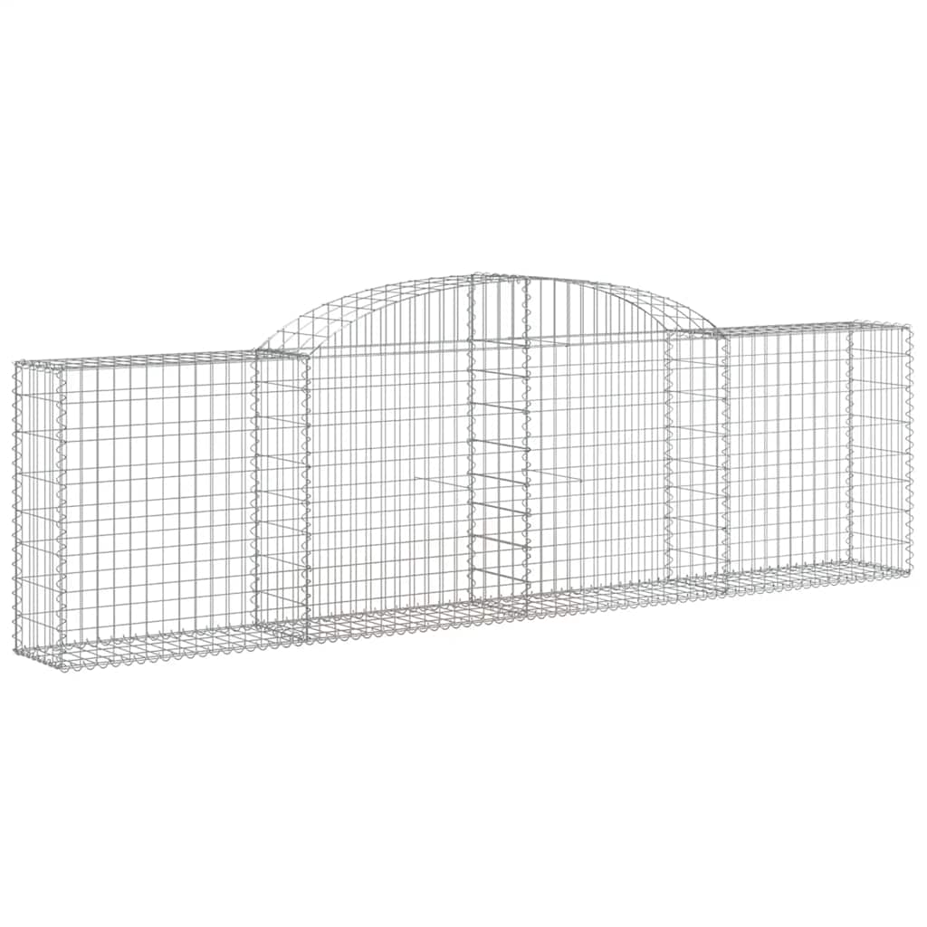 buede gabionkurve 5 stk. 300x30x80/100 cm galvaniseret jern