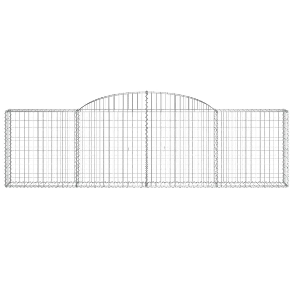 buede gabionkurve 5 stk. 300x30x80/100 cm galvaniseret jern