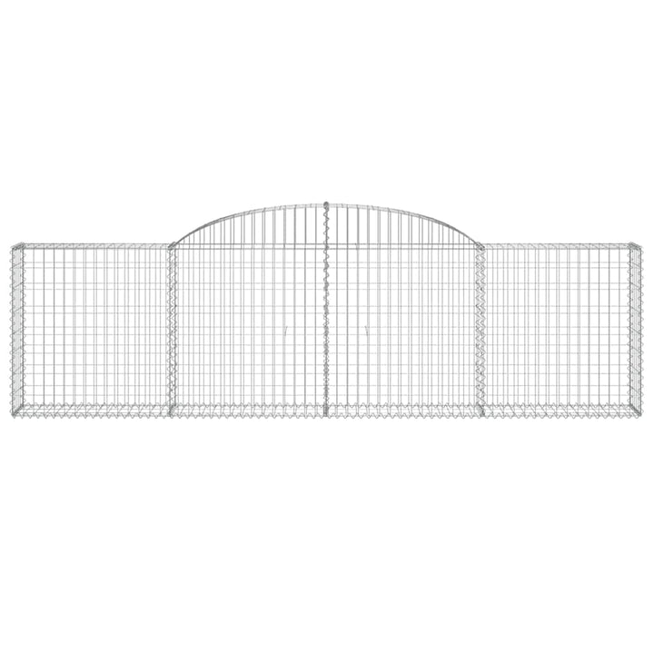 buede gabionkurve 5 stk. 300x30x80/100 cm galvaniseret jern