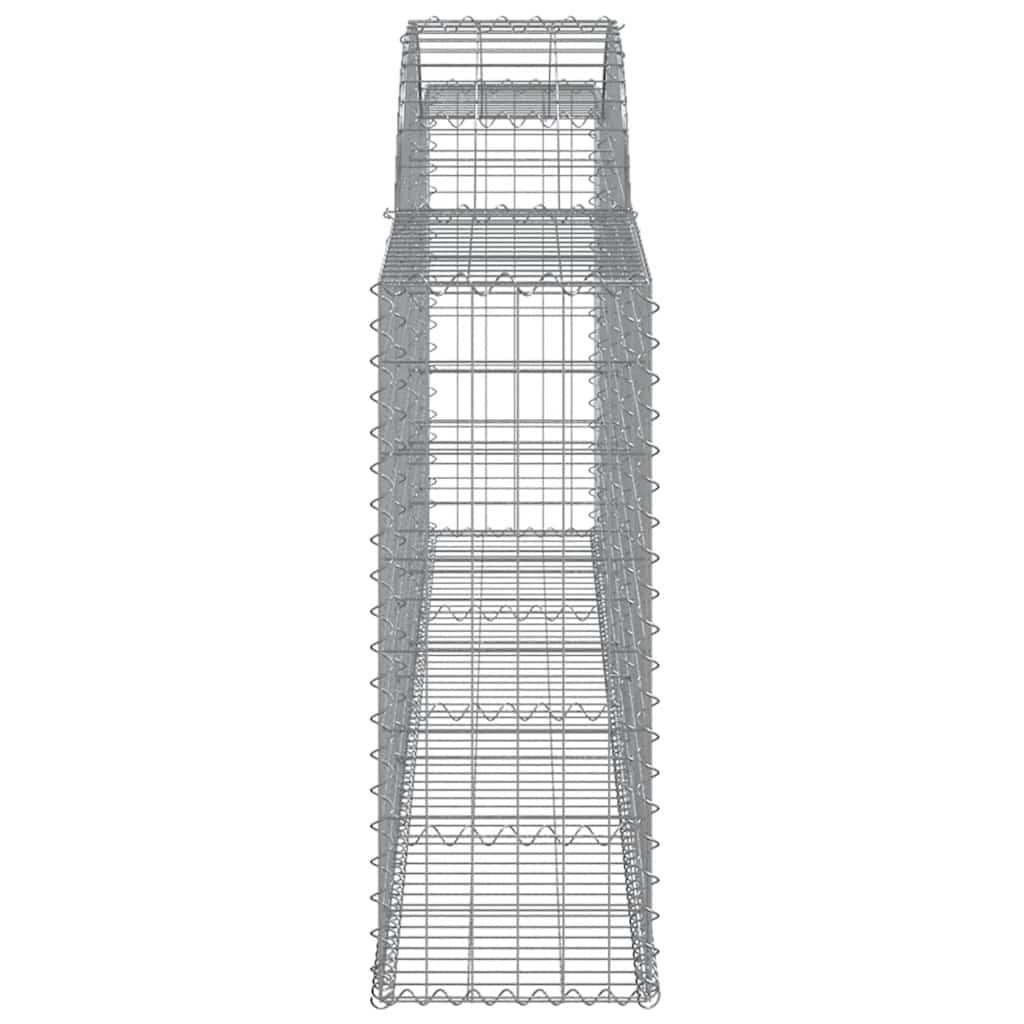 buede gabionkurve 5 stk. 300x30x80/100 cm galvaniseret jern