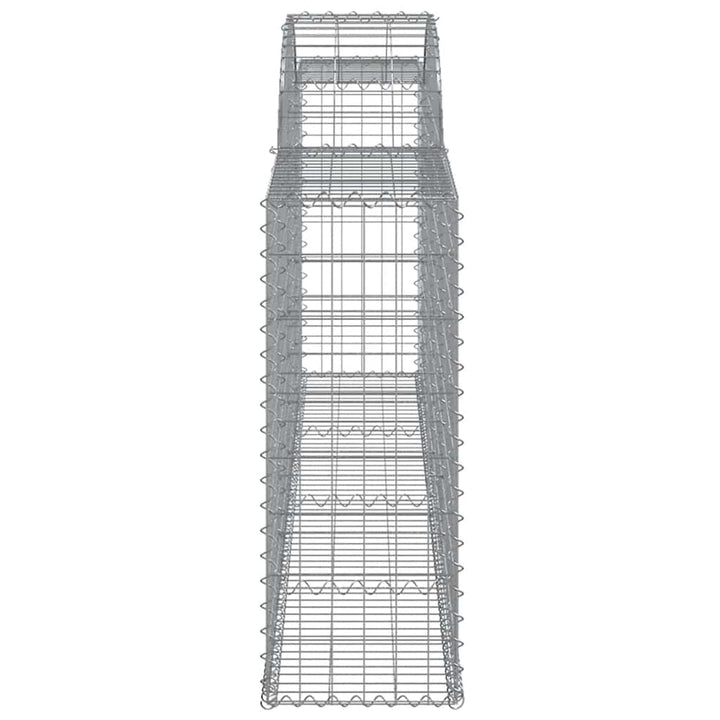 buede gabionkurve 5 stk. 300x30x80/100 cm galvaniseret jern