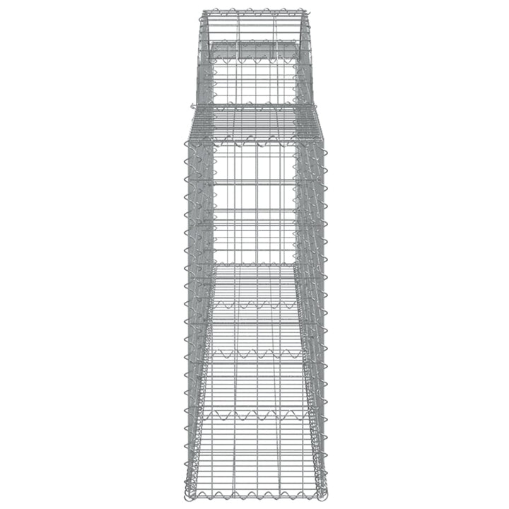 buede gabionkurve 9 stk. 300x30x80/100 cm galvaniseret jern