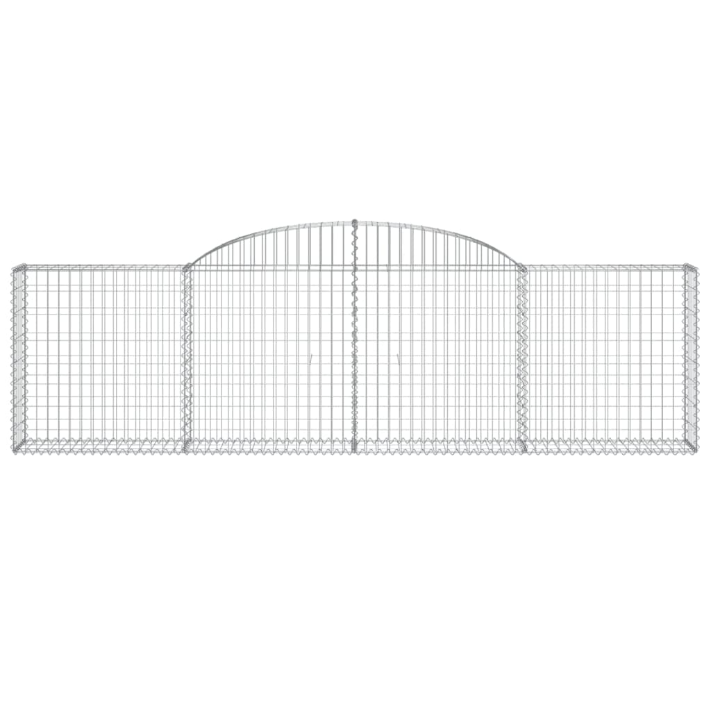 buede gabionkurve 11 stk. 300x30x80/100 cm galvaniseret jern