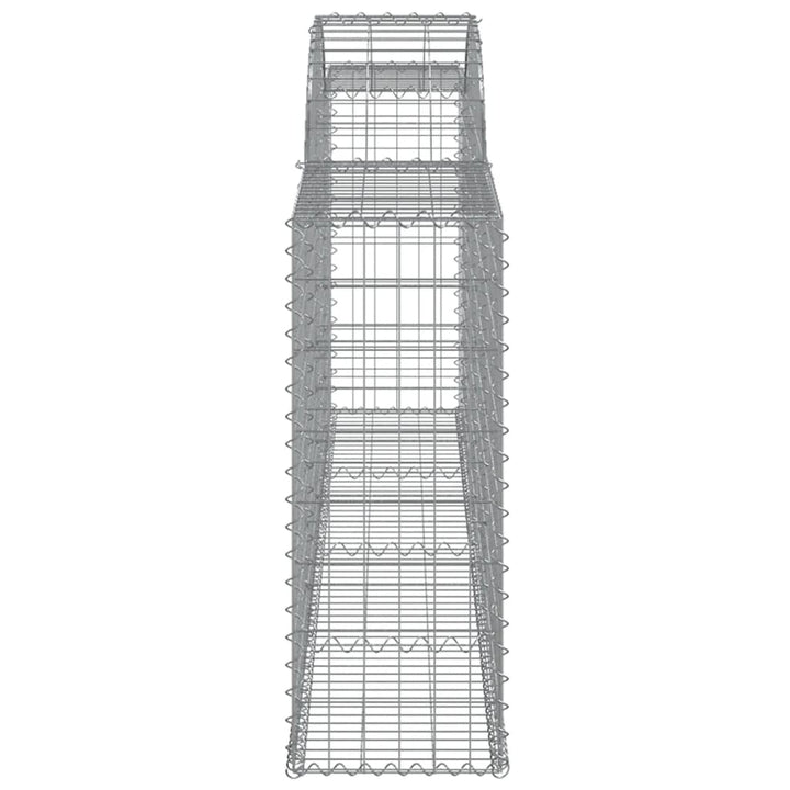 buede gabionkurve 11 stk. 300x30x80/100 cm galvaniseret jern