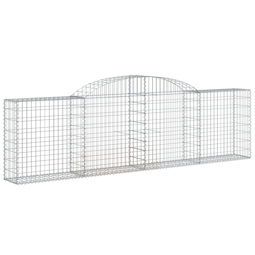 buede gabionkurve 30 stk. 300x30x80/100 cm galvaniseret jern