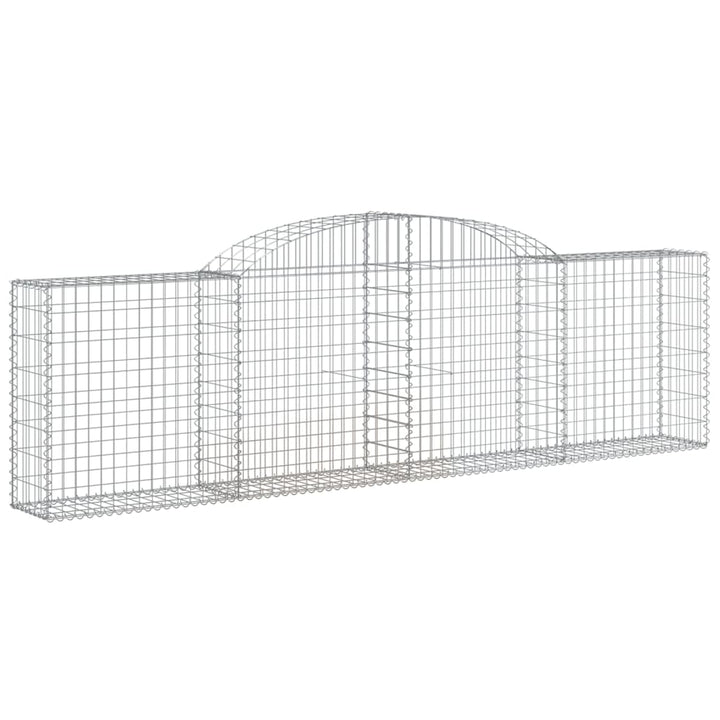 buede gabionkurve 30 stk. 300x30x80/100 cm galvaniseret jern