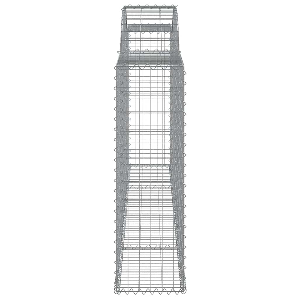buede gabionkurve 5 stk. 300x30x100/120 cm galvaniseret jern