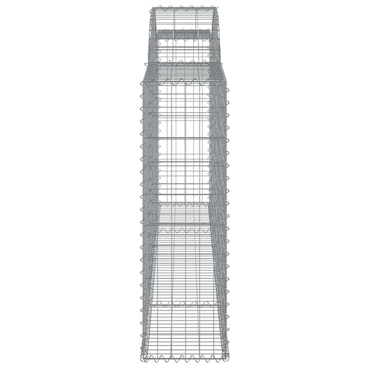 buede gabionkurve 8 stk. 300x30x100/120 cm galvaniseret jern