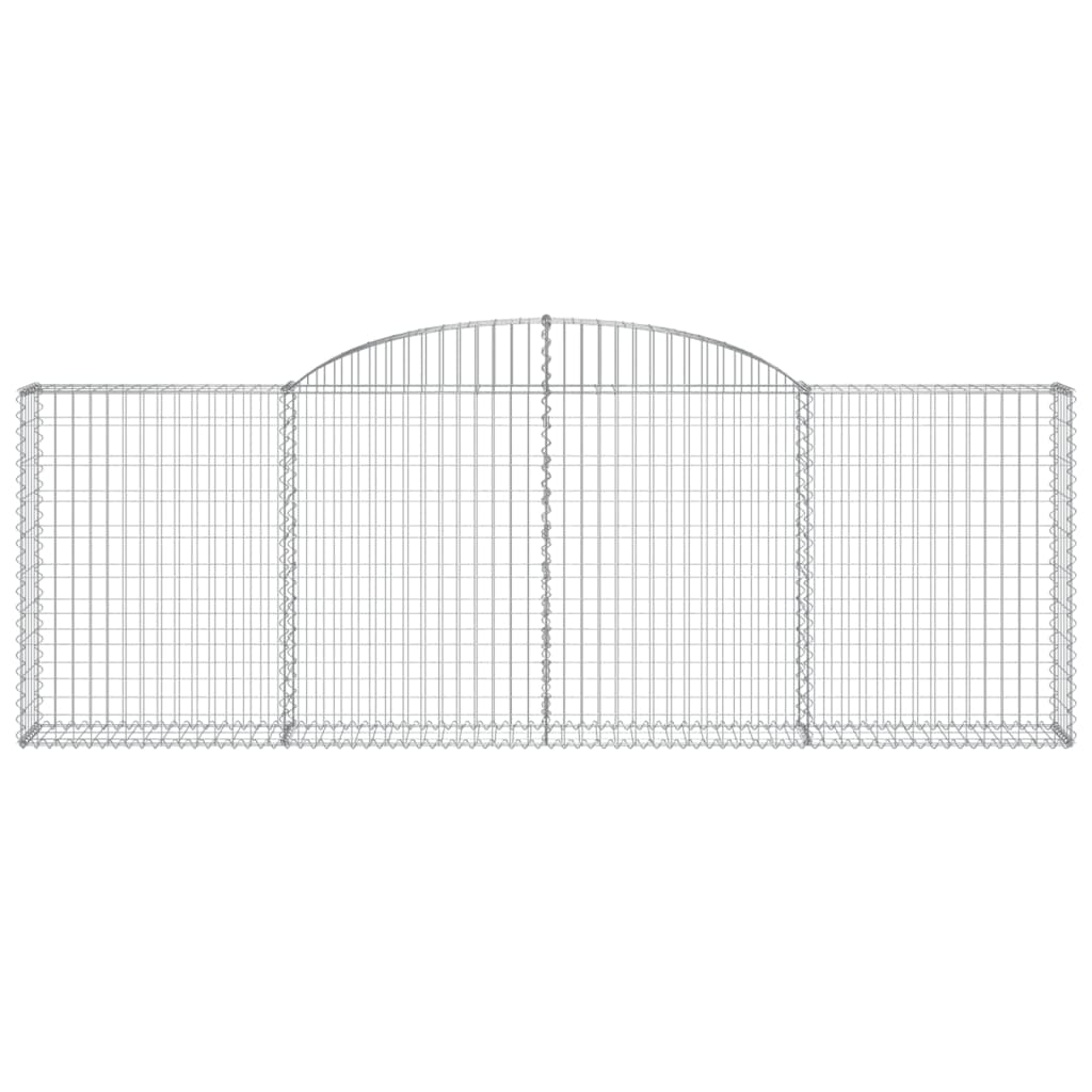 buede gabionkurve 13 stk. 300x30x100/120 cm galvaniseret jern