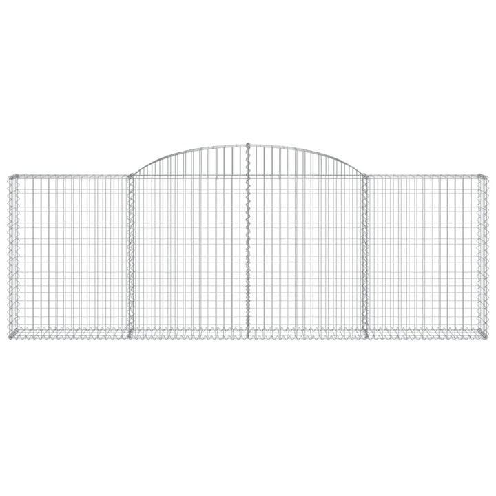 buede gabionkurve 13 stk. 300x30x100/120 cm galvaniseret jern