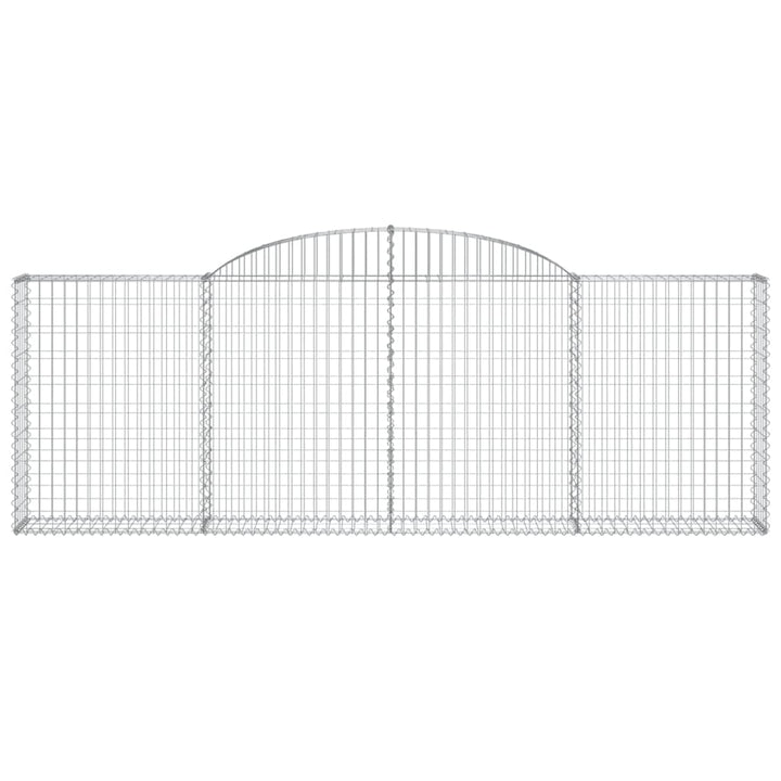 buede gabionkurve 30 stk. 300x30x100/120 cm galvaniseret jern
