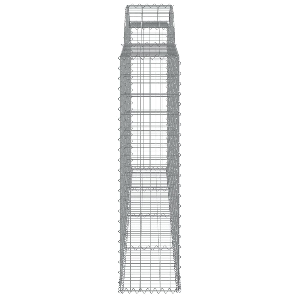 buede gabionkurve 5 stk. 300x30x120/140 cm galvaniseret jern