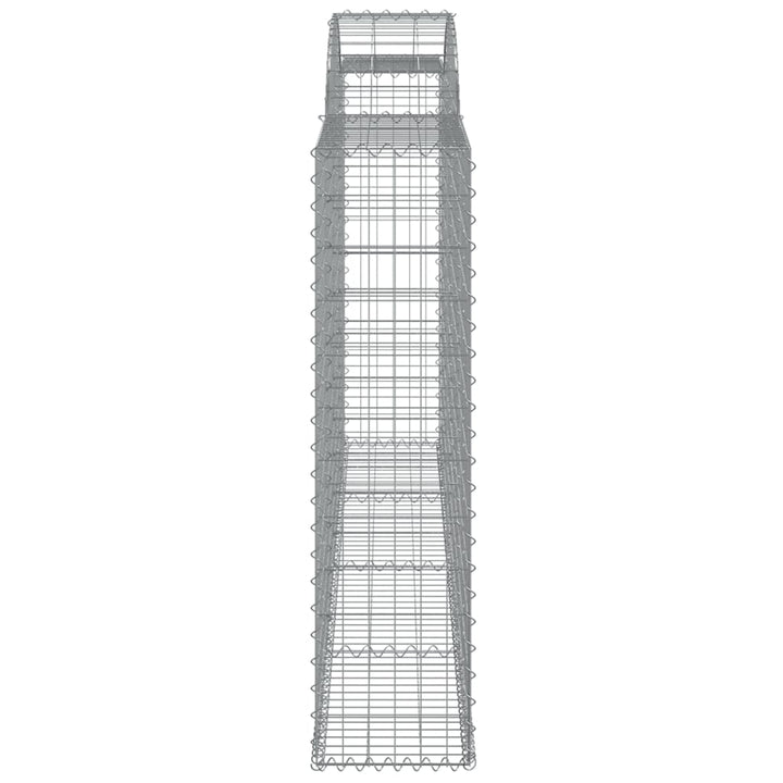 buede gabionkurve 5 stk. 300x30x120/140 cm galvaniseret jern