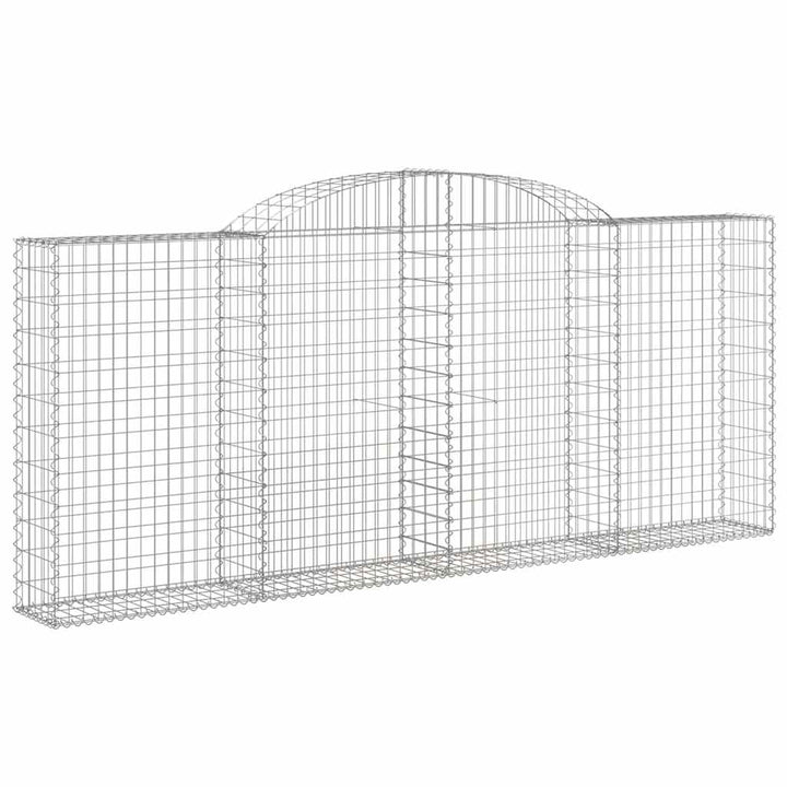 buede gabionkurve 20 stk. 300x30x120/140 cm galvaniseret jern