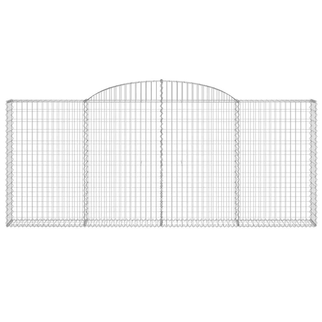 buede gabionkurve 20 stk. 300x30x120/140 cm galvaniseret jern