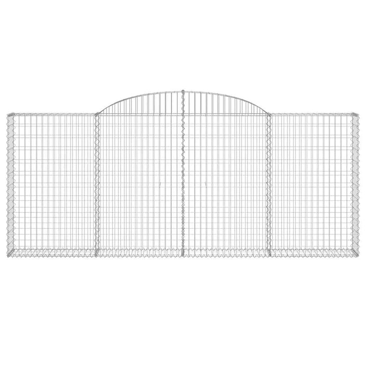 buede gabionkurve 20 stk. 300x30x120/140 cm galvaniseret jern