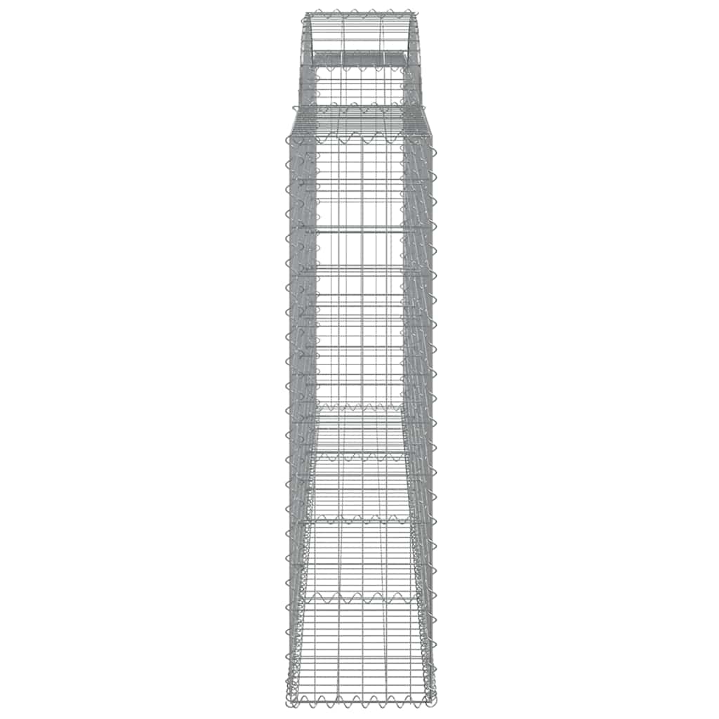 buede gabionkurve 20 stk. 300x30x120/140 cm galvaniseret jern