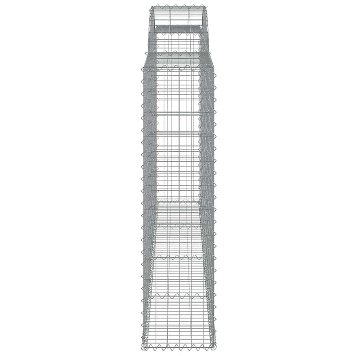buede gabionkurve 20 stk. 300x30x120/140 cm galvaniseret jern