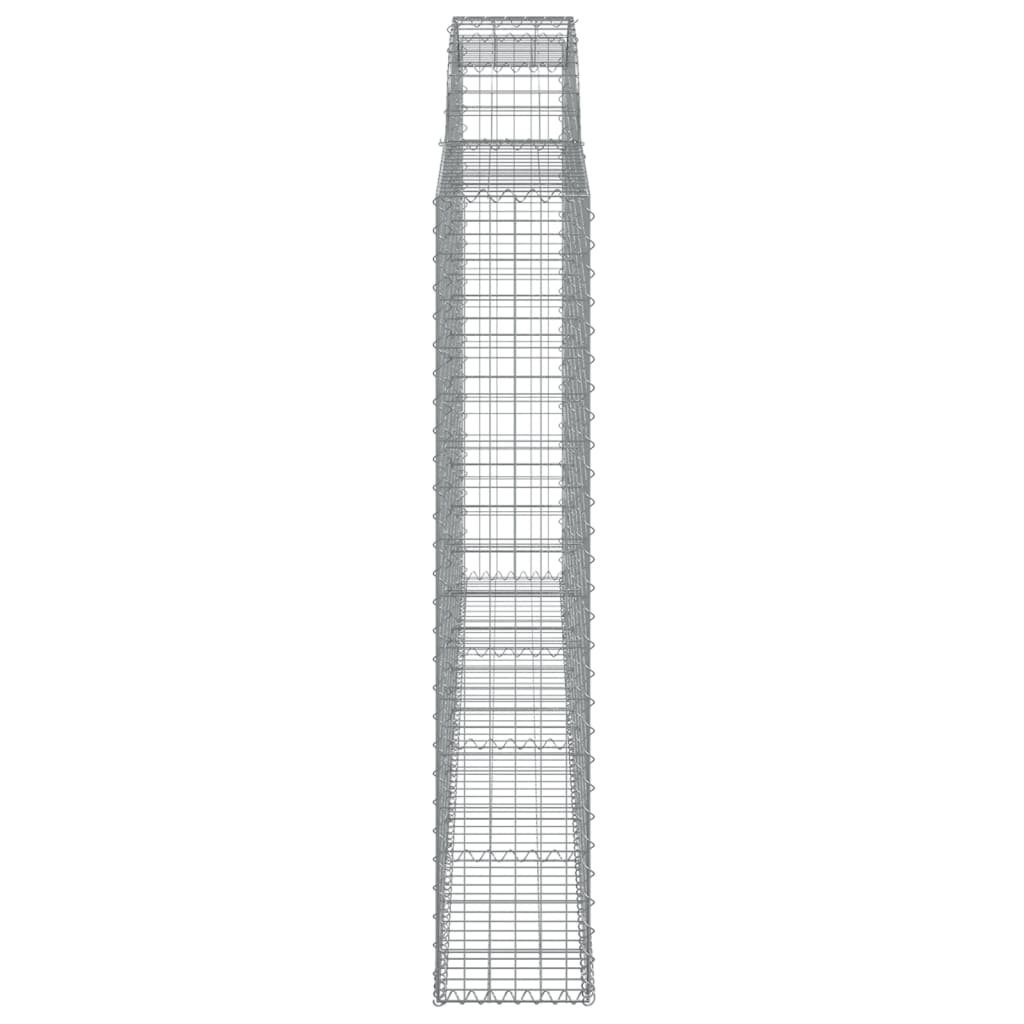 buede gabionkurve 3 stk. 300x30x160/180 cm galvaniseret jern