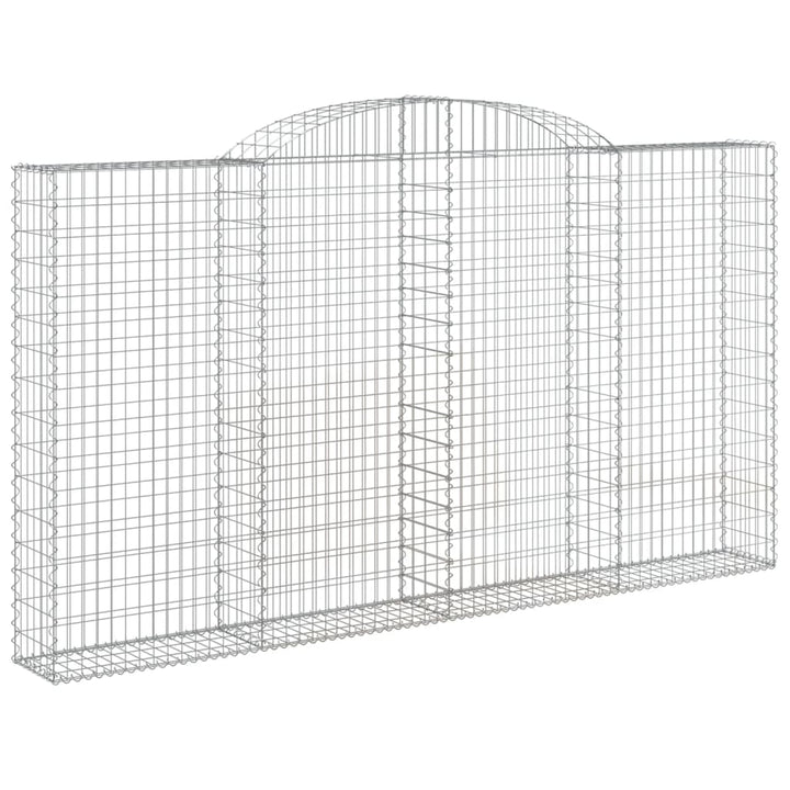 buede gabionkurve 5 stk. 300x30x160/180 cm galvaniseret jern