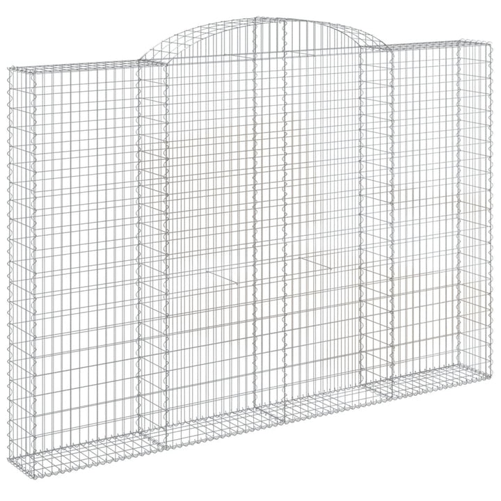 buede gabionkurve 3 stk. 300x30x200/220 cm galvaniseret jern