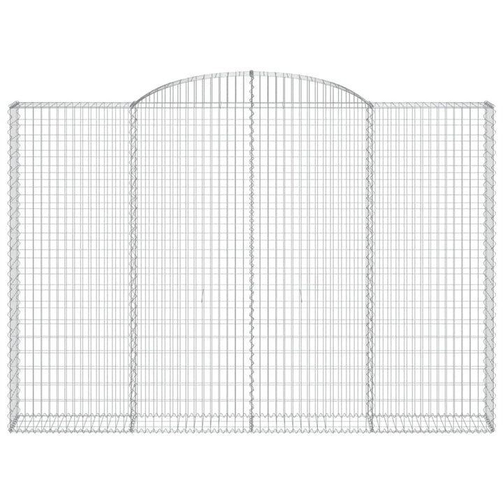 buede gabionkurve 3 stk. 300x30x200/220 cm galvaniseret jern