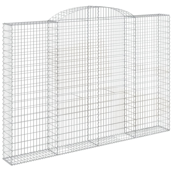 buede gabionkurve 4 stk. 300x30x200/220 cm galvaniseret jern