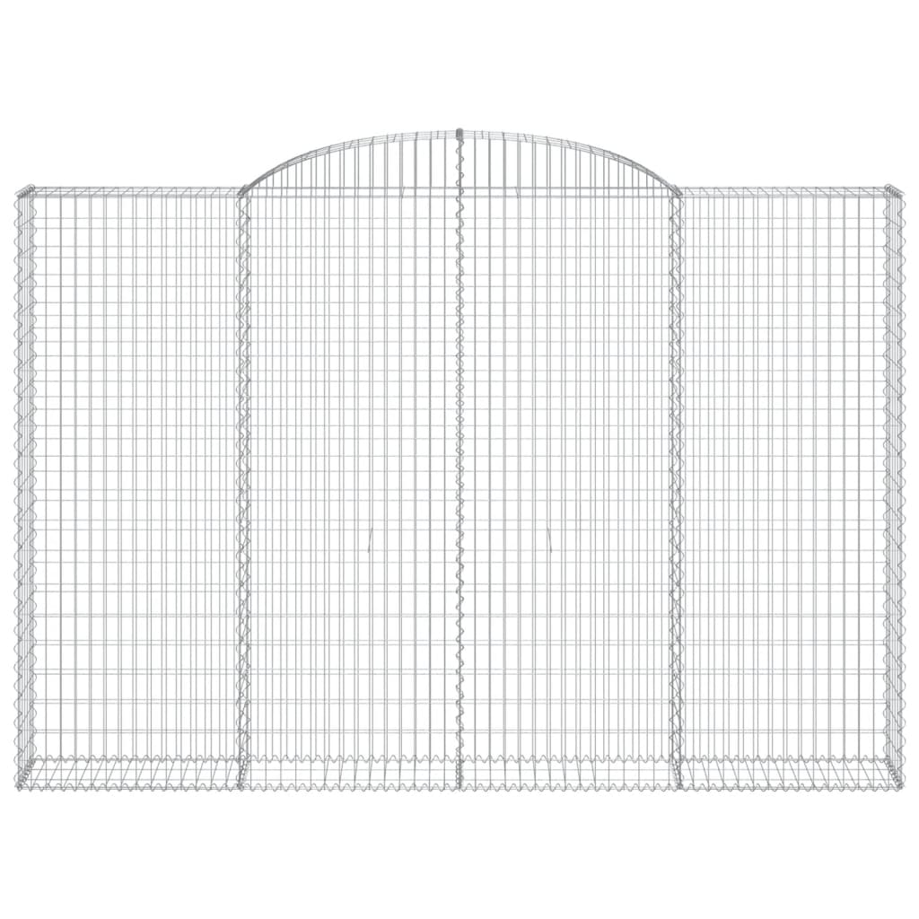 buede gabionkurve 5 stk. 300x30x200/220 cm galvaniseret jern