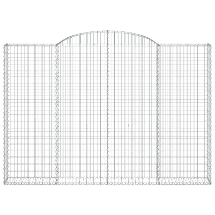 buede gabionkurve 5 stk. 300x30x200/220 cm galvaniseret jern