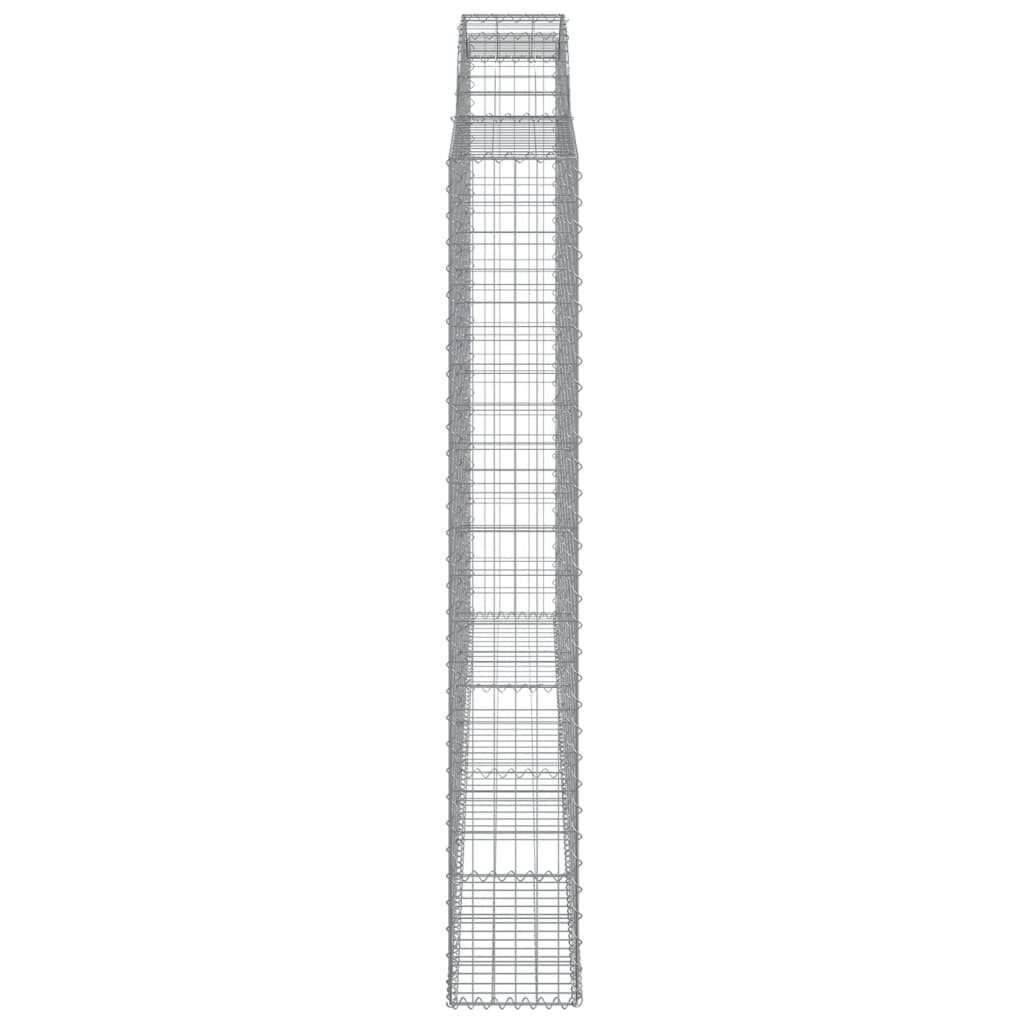 buede gabionkurve 5 stk. 300x30x200/220 cm galvaniseret jern