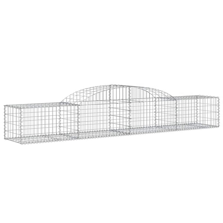 buede gabionkurve 2 stk. 300x50x40/60 cm galvaniseret jern