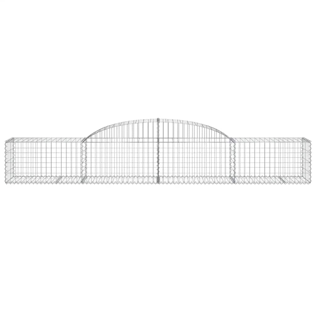 buede gabionkurve 2 stk. 300x50x40/60 cm galvaniseret jern