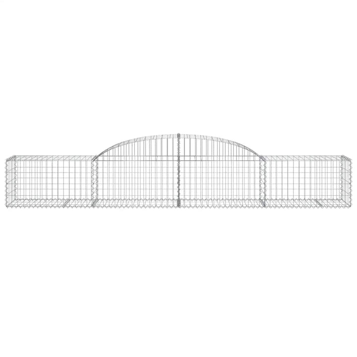 buede gabionkurve 2 stk. 300x50x40/60 cm galvaniseret jern