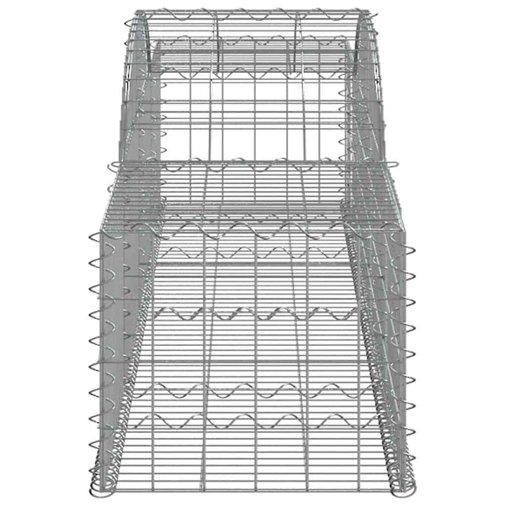 buede gabionkurve 2 stk. 300x50x40/60 cm galvaniseret jern