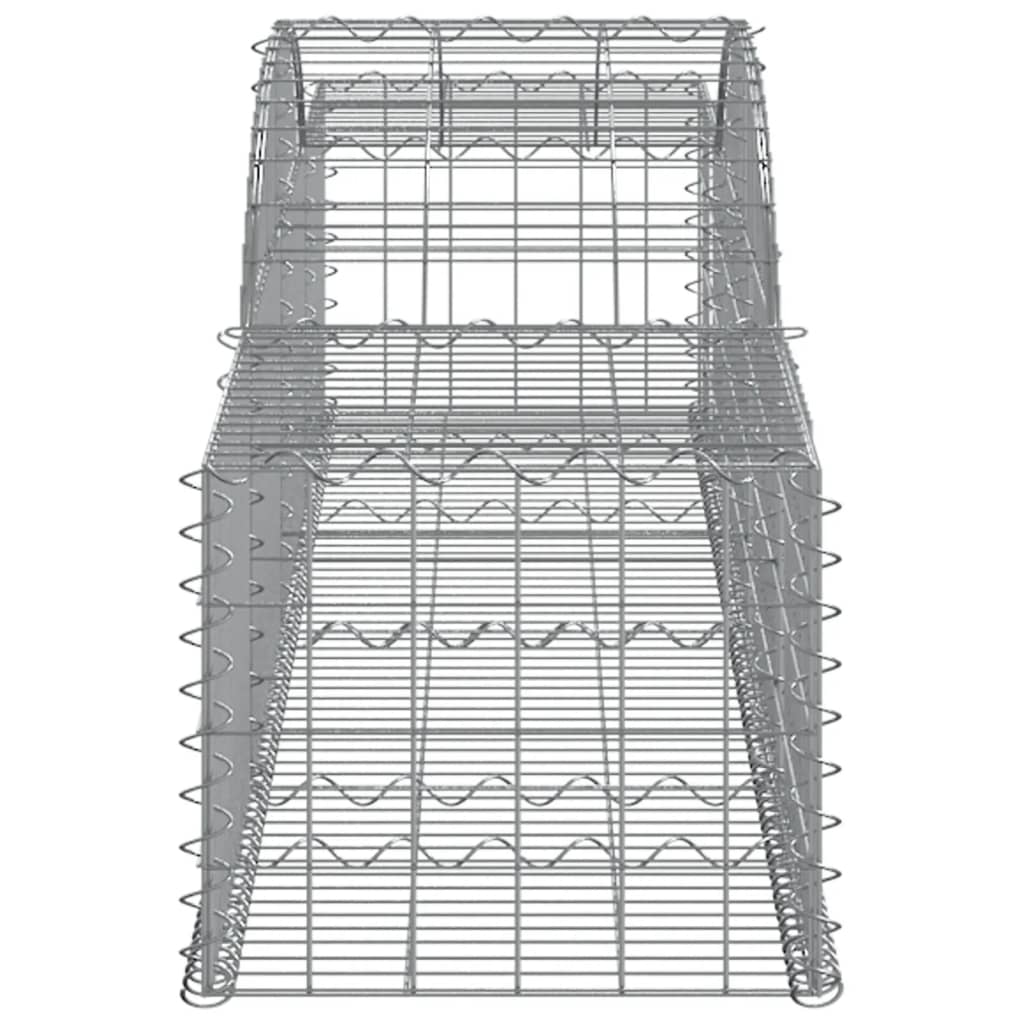 buede gabionkurve 5 stk. 300x50x40/60 cm galvaniseret jern