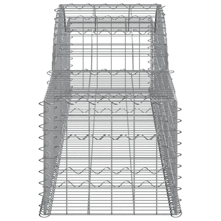 buede gabionkurve 7 stk. 300x50x40/60 cm galvaniseret jern