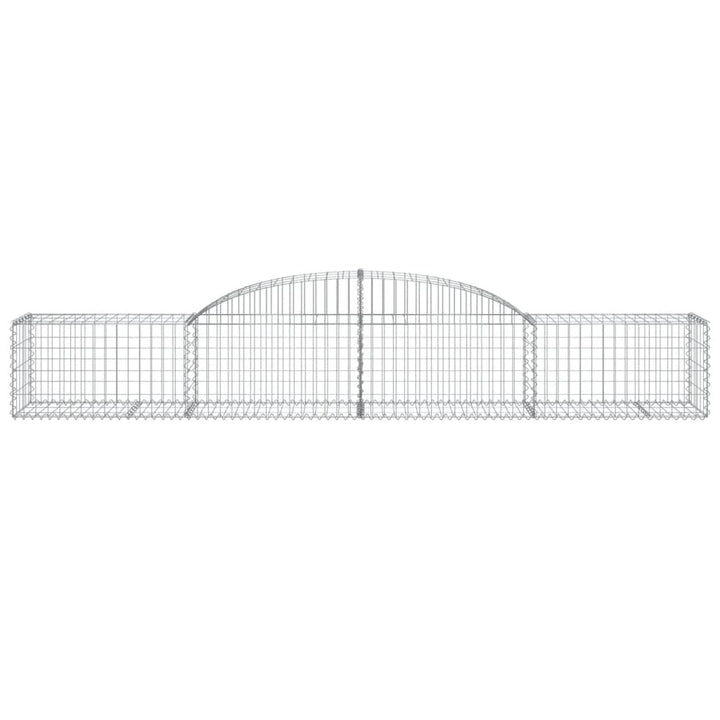 buede gabionkurve 10 stk. 300x50x40/60 cm galvaniseret jern