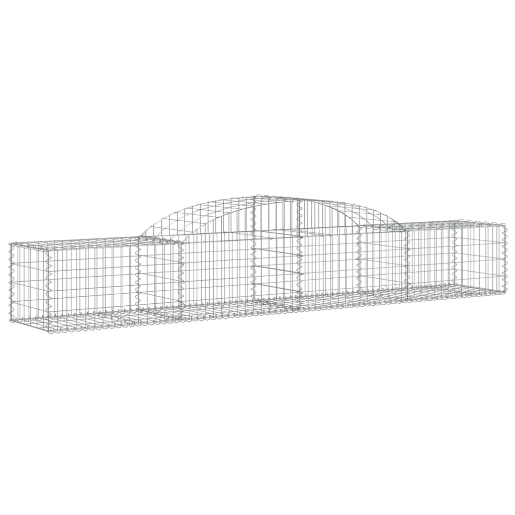 buede gabionkurve 11 stk. 300x50x40/60 cm galvaniseret jern