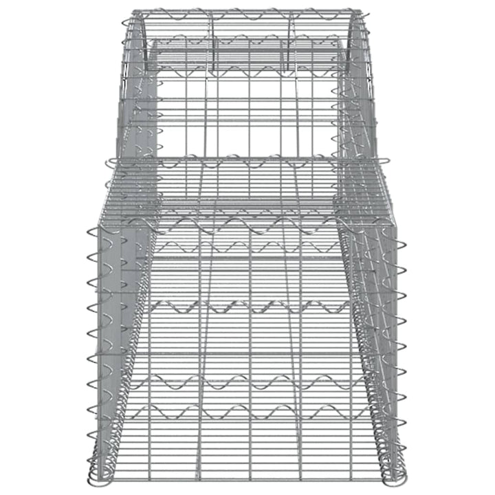 buede gabionkurve 11 stk. 300x50x40/60 cm galvaniseret jern