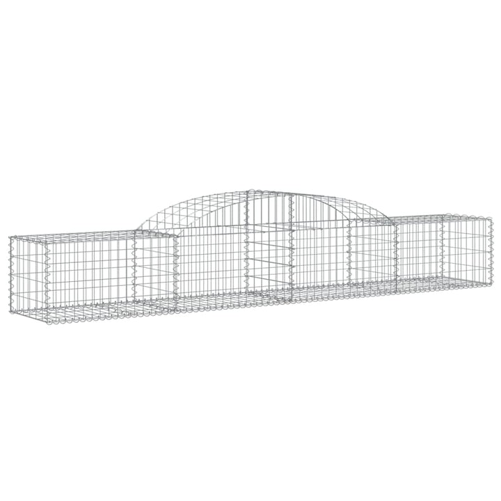 buede gabionkurve 25 stk. 300x50x40/60 cm galvaniseret jern