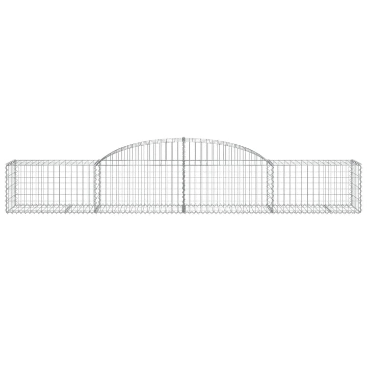 buede gabionkurve 25 stk. 300x50x40/60 cm galvaniseret jern