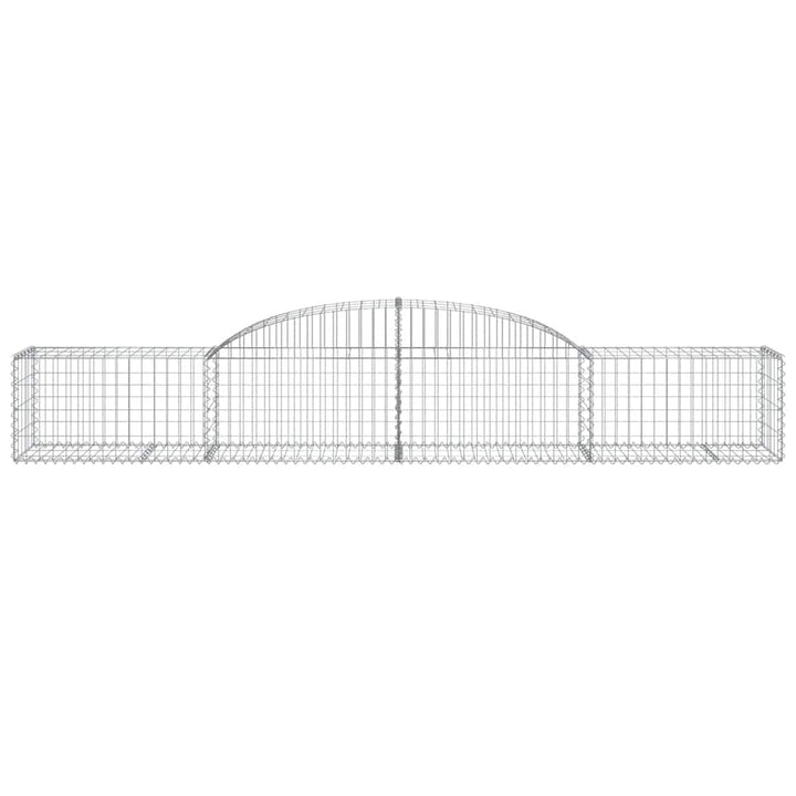 buede gabionkurve 30 stk. 300x50x40/60 cm galvaniseret jern