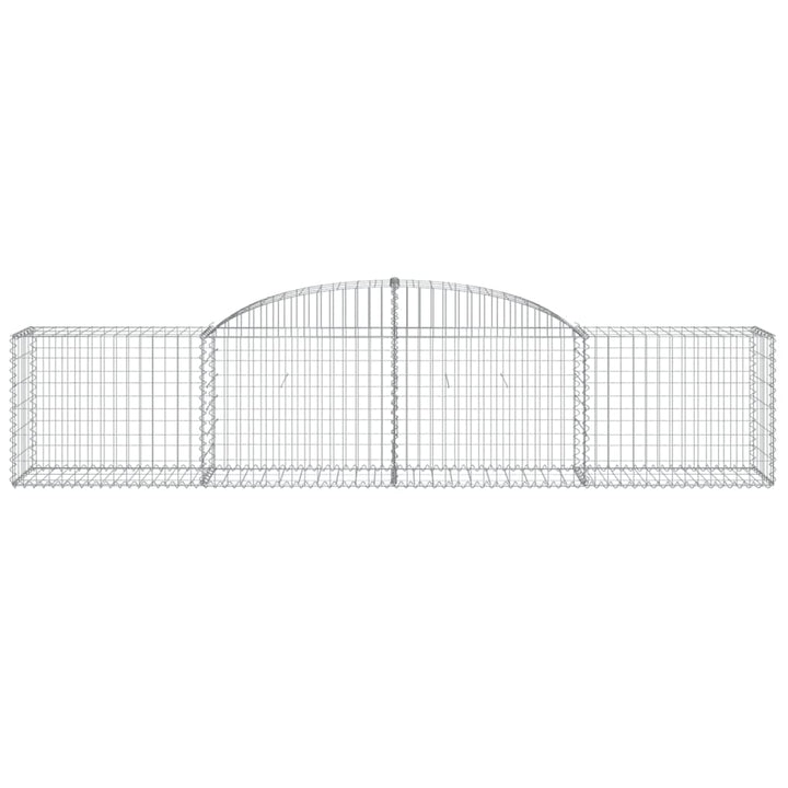 buede gabionkurve 3 stk. 300x50x60/80 cm galvaniseret jern