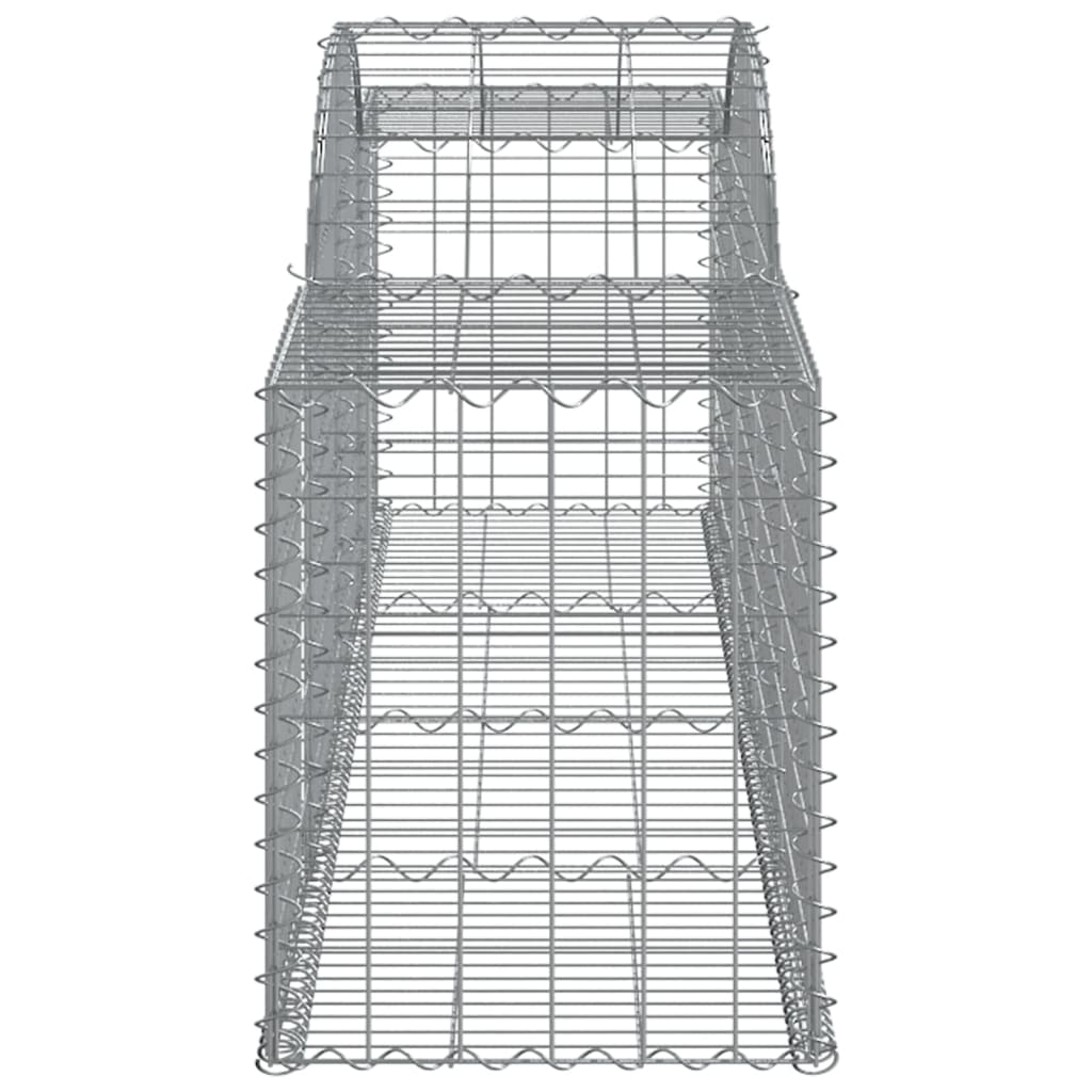 buede gabionkurve 3 stk. 300x50x60/80 cm galvaniseret jern